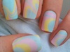 Easter Water Marble Nails 