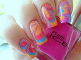 Ice Water Marble Nails 