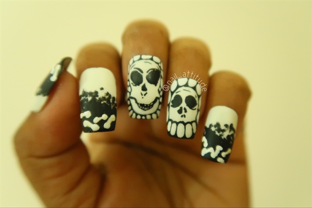 Halloween Nails/ Skull Nails