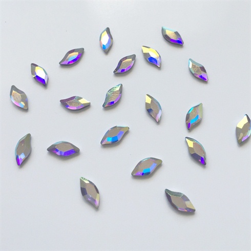 AB Diamond leaf Swarovski crystals 