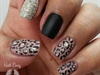 Matte Leopard Print Nails