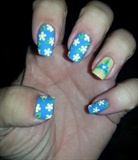 Blue/Yellow Floral