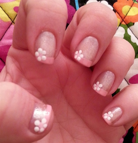 Simple pink flowery french
