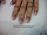 French Candy Canes With Holly