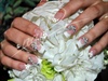 Bride Nails with Nail Art Design