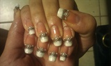 Glittery Brown White Pearls &amp; Beads