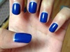 Simple Royal Blue Nails
