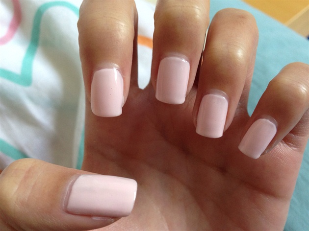 Simple Baby Pink Nails