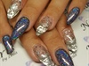 Sculpted almond acrylic nails