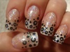 Glitter Acrylic With Handpainted Spots