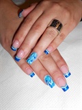 Blue water marble