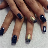 Gold and Navy Ombre