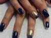 Gold and Navy Ombre