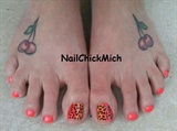 Leopard Print on Toes