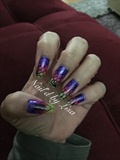 Pink Purple Yellow Ombr&#233; With Spider Web