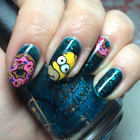Doh! Simpsons Nails