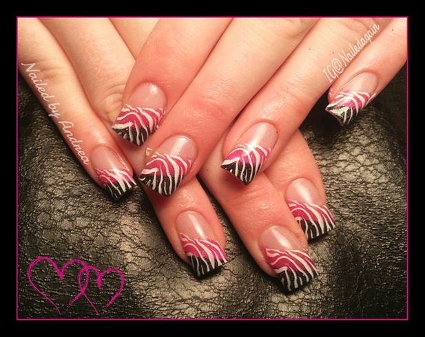 blk/pink zebra