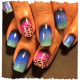 ombre leopard