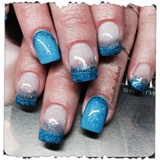 Blue Glitter Ombr&#233; 