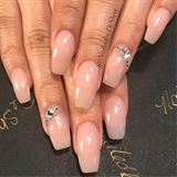 Classy Natural Acrylic W Bling