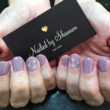 Lilac Gels With Butterfly 