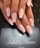 Ombr&#233; Pink And White Coffin Nails 