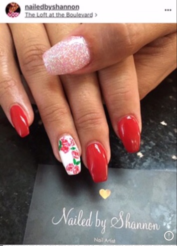 Rose Art Nails Pink Red 