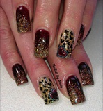 Gold Leopard Hearts for FALL