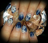 Cold As Ice - Winter Christmas Nails