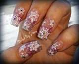 Snowflake Snowglobe Nails