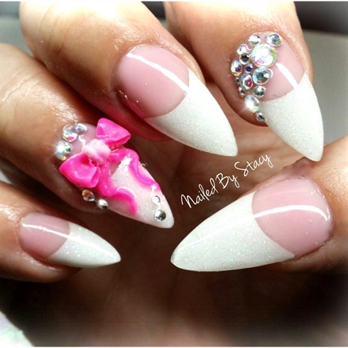 Twisted Pink &amp; White