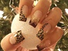 Winter Leopard Nails 