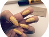 yellow grid nails