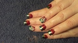 Red and green glitter