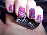 pinkblue water marble