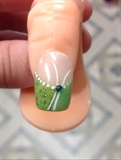 Acrylic (colored &amp; Clear) With Nail Art