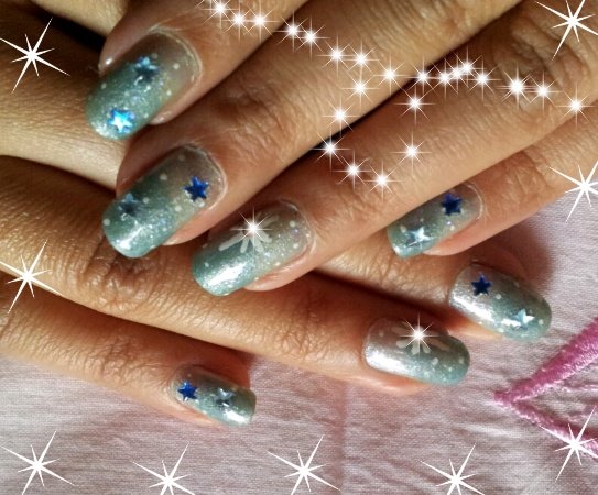 Starry Night - Christmas Nails