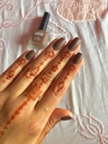 Matte Nails With henna