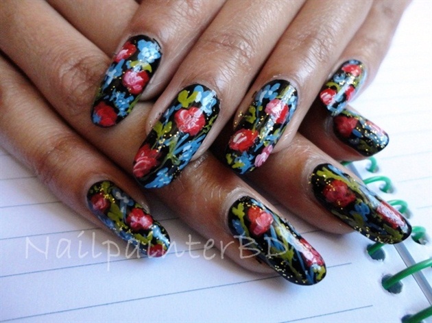 Floral Nails-Inspired of Robin Moses