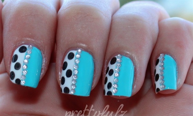 Blue And Black Dots