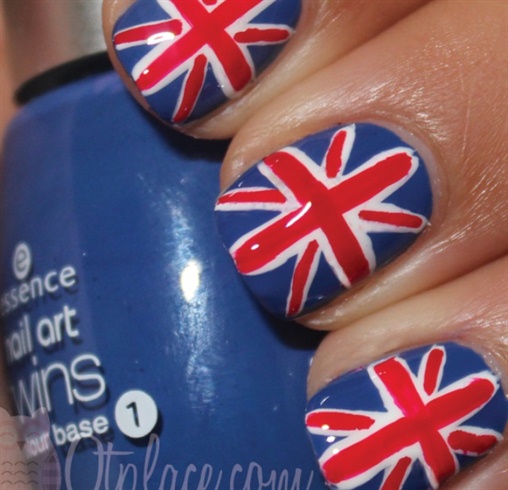 British Flag Nail Art