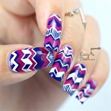 Purple Aztec Nail Art