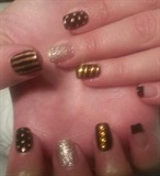 black and gold