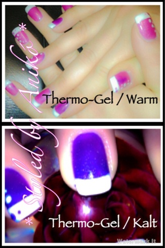 Thermo-Gel with White-French &amp; Dots 