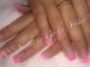 Pink-French Nails with Pink-Glitter 