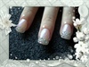 Natural acrylic with bling