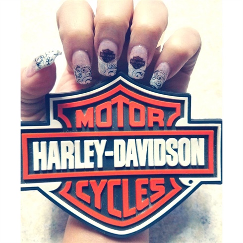 Harley Davidson Nails - Love Them!!