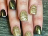 Green And Gold Glitter 