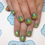 Green gradient with sparkle