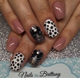 Nude, Polka Dots And Glitter With Bows